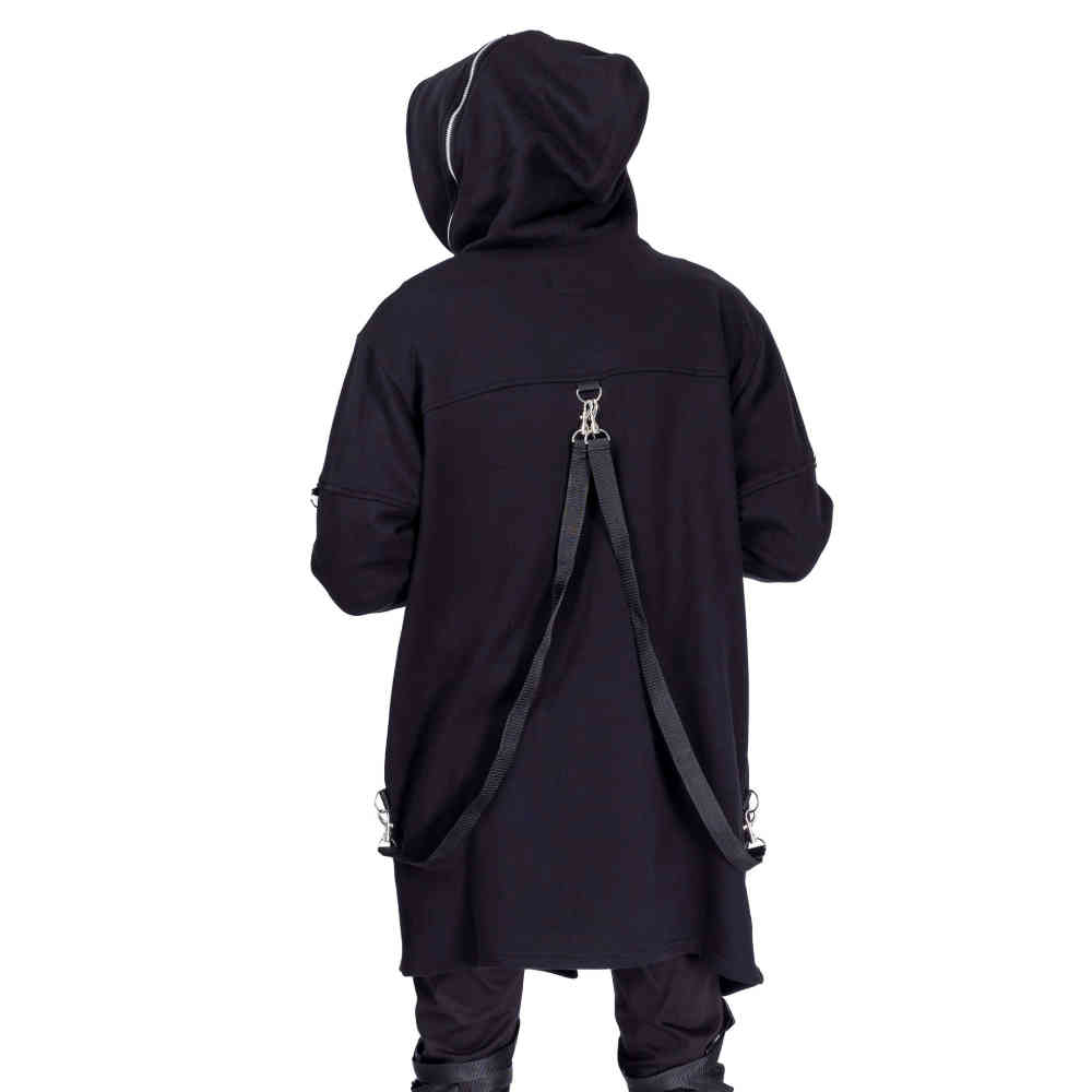 Vixxsin - Wick Kapuzenpullover mit Reißverschluss - Schwarz